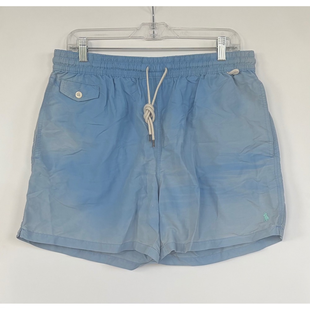 Polo Ralph Lauren Mens XL Blue Swim Trunks Mesh Lined Board Shorts 5.5 Inseam